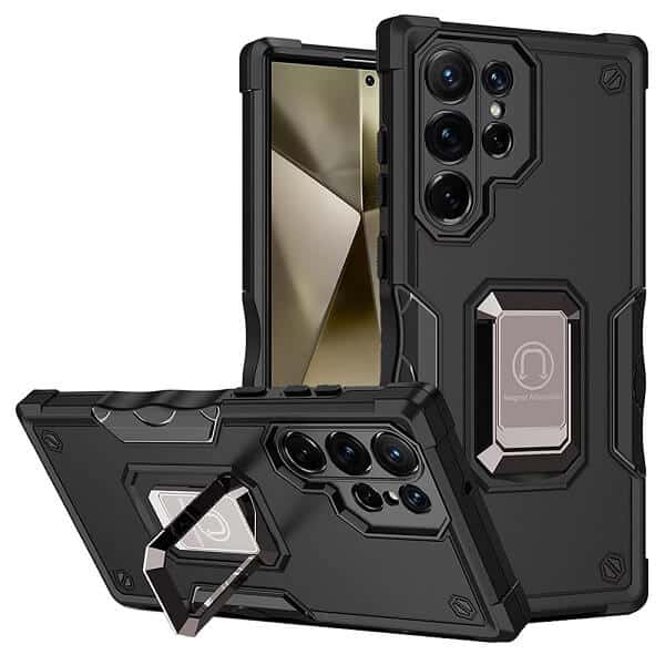 For Samsung Galaxy S24 Ultra Magnetic Ring Rugged Shockproof Case Heavy Duty Protective Back Cover For Samsung Galaxy S24 Ultra Magnetic Ring Rugged Shockproof Case Heavy Duty Protective Back Cover